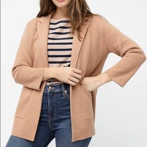 J. CREW Sophie Open-Front Sweater-Blazer